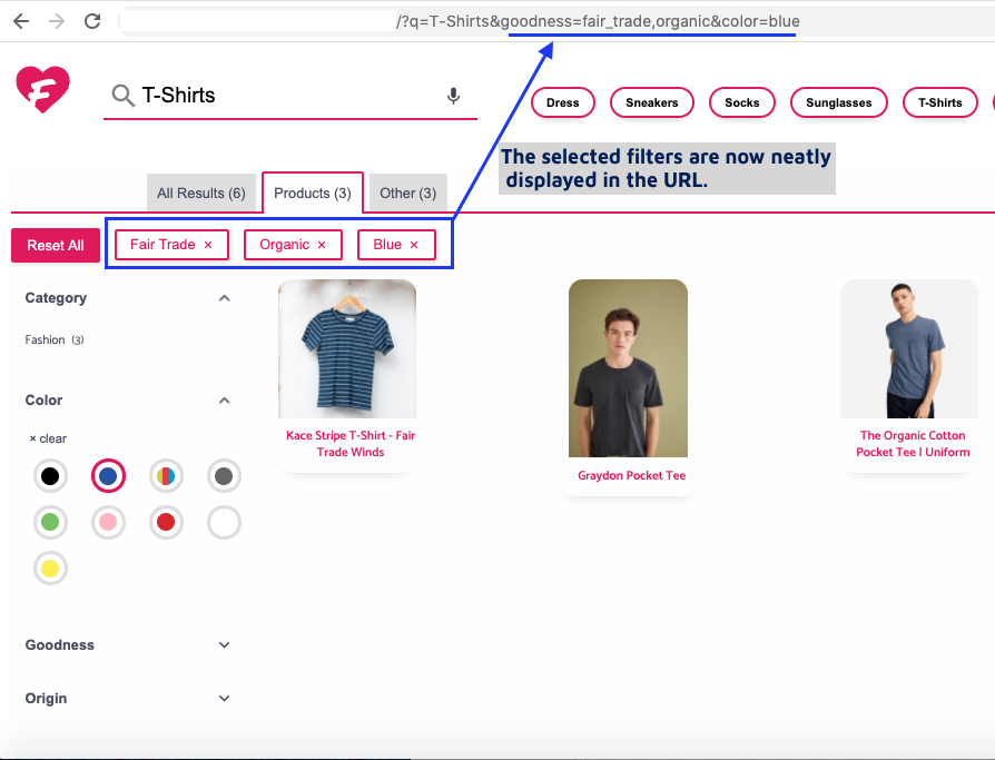 Readable filters with Site Search 360